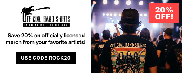 *20% off with code ROCK20 is offered by OfficialBandShirts.com and is not affiliated with ScoreBig. Any discount codes or offers are provided solely by Official Band Shirts.